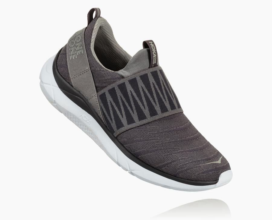 Hoka One One Womens Running Shoes - Hupana Slip - Grey - QGST15430